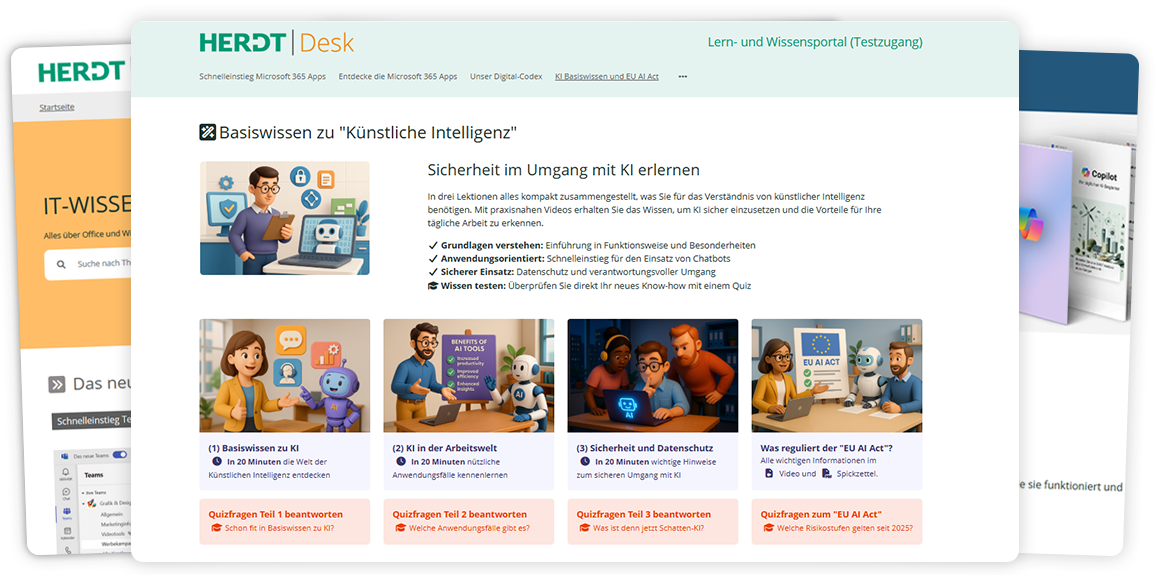 hero-screenshots Mockup von HERDT Desk auf verschiedenen Endgeräten